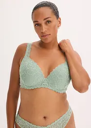 Reggiseno con coppe preformate e pizzo floreale, bonprix