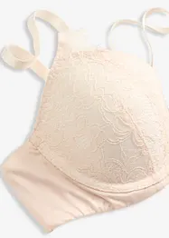 Reggiseno con coppe preformate ed effetto lucido, bonprix