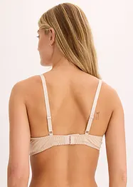 Reggiseno con coppe preformate e ricami floreali, bonprix