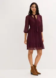 Abito in jersey e mesh, bonprix