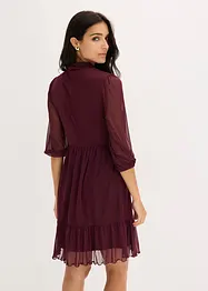Abito in jersey e mesh, bonprix