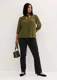 Maglia in mesh con fiocco, bonprix