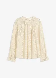 Maglia in pizzo di misto cotone, bonprix