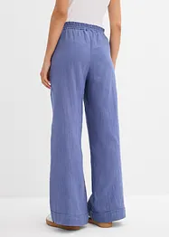 Pantaloni con elastico in vita in mussola leggera, bonprix