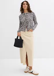 Cardigan leopardato in maglia fine, bonprix
