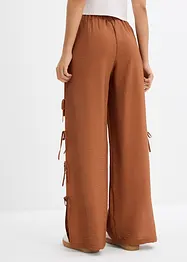 Pantaloni con elastico in vita e laccetti, bonprix