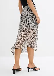 Gonna midi in fine chiffon, bonprix
