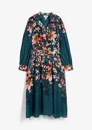 Abito midi in ramiè con cintura, bonprix