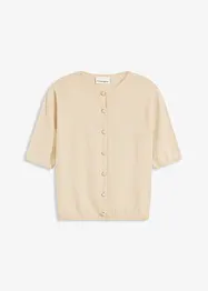 Cardigan in filato fine con maniche corte, bonprix