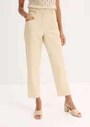 Pantaloni in satin tapered fit, bonprix