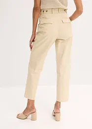 Pantaloni in satin tapered fit, bonprix