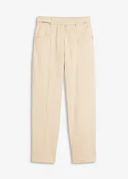 Pantaloni in satin tapered fit, bonprix