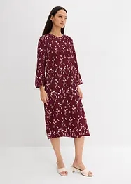 Abito midi in pura viscosa floreale, bonprix