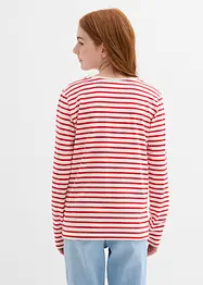 Maglia a maniche lunghe in puro cotone biologico (pacco da 3), bonprix