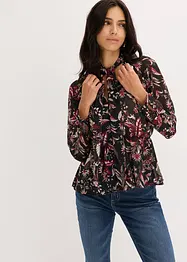 Camicetta con fiocco in chiffon, bonprix