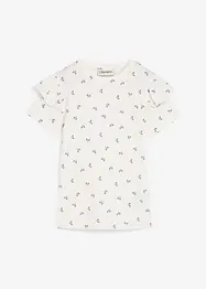 T-shirt in misto cotone biologico elasticizzato, bonprix