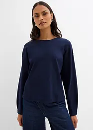 Maglia a maniche lunghe in puro cotone, bonprix