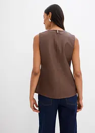 Top in similpelle, bonprix