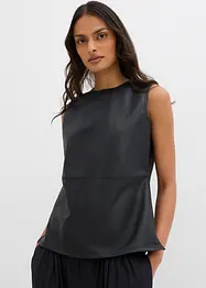 Top in similpelle, bonprix