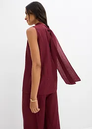 Top lungo in misto viscosa operato, bonprix