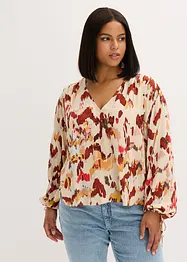 Blusa con filato metallizzato, bonprix