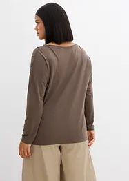 Maglia a maniche lunghe in misto viscosa, bonprix