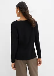 Maglia a maniche lunghe in misto viscosa, bonprix