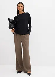 Maglia a maniche lunghe in misto viscosa, bonprix
