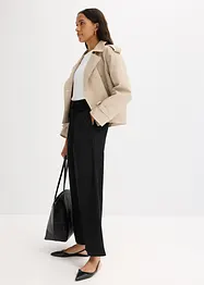 Pantaloni con pinces e cintura da annodare, bonprix