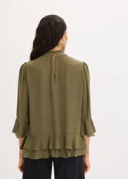 Blusa con volant, bonprix