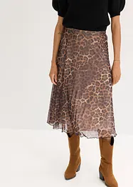 Gonna midi in mesh morbido, bonprix