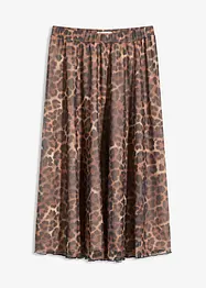 Gonna midi in mesh morbido, bonprix