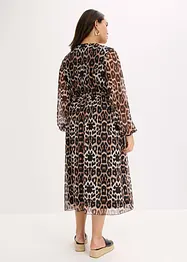 Abito midi in morbido mesh, bonprix