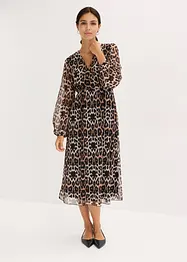 Abito midi in morbido mesh, bonprix