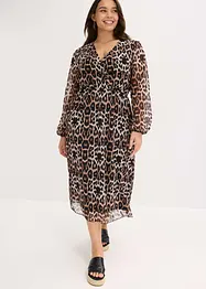Abito midi in morbido mesh, bonprix