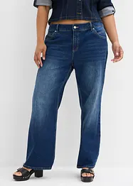 Jeans straight, vita media, bonprix