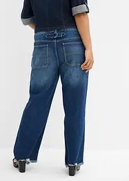 Jeans straight, vita media, bonprix