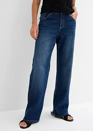 Jeans straight, vita media, bonprix