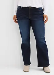 Jeans bootcut, vita media, bonprix