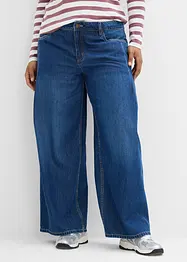 Jeans wide leg, vita media, bonprix