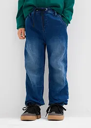 Jeans in felpa con elastico in vita regular fit, straight, bonprix
