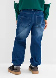 Jeans in felpa con elastico in vita regular fit, straight, bonprix