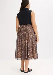 Gonna midi in mesh morbido, bonprix