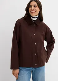Giacca in twill con colletto in velluto, bonprix