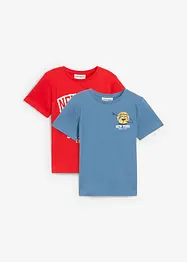 T-shirt in puro cotone biologico (pacco da 2), bonprix