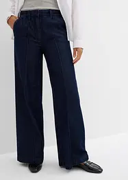 Jeans wide leg super soft, vita alta, bonprix