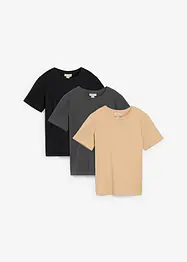 T-shirt in puro cotone biologico (pacco da 3), bonprix