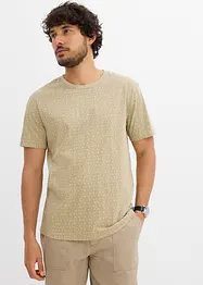 T-shirt in puro cotone biologico con fantasia, bonprix