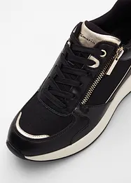 Sneaker Tamaris stilose con tomaia glitterata, dettagli effetto pelle di serpente e finiture in vernice, Tamaris