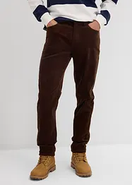 Pantaloni in velluto elasticizzato dal taglio comfort, slim fit, bonprix